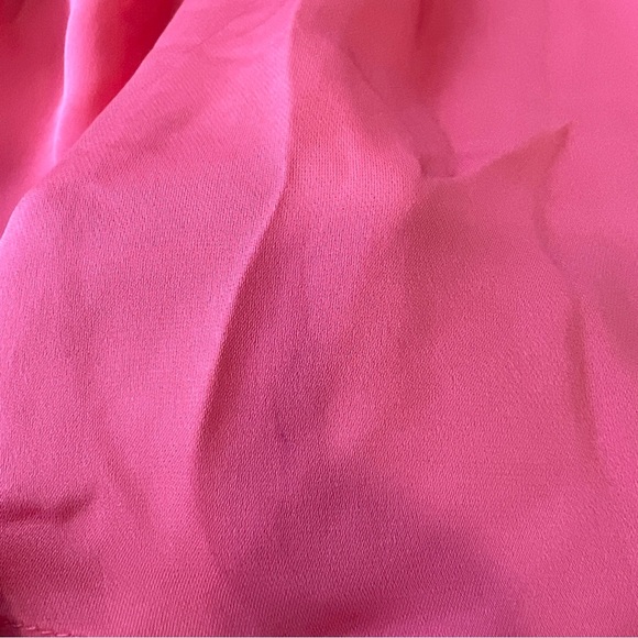 RAMY BROOK Olivia Pleated SILK Swing Tank Top Casual Rose SPICY BLUSH Medium NWT - Picture 7 of 13